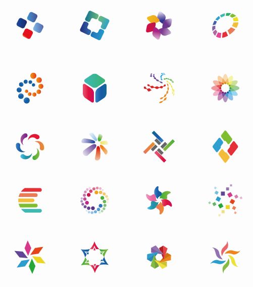 free vector Colorful Vector Icon Set